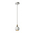 Wit met messing bolvormige GU10 hanglamp