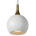 White long pendant lamp with 4 bulbs of 9 cm GU10