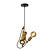 Lámpara colgante estilo animal y retro 18 cm Ø E27 mono latón dorado