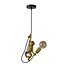 Lámpara colgante estilo animal y retro 18 cm Ø E27 mono latón dorado