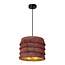 Pink contemporary frivolous retro look hanging lamp 25 cm Ø E27