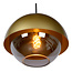Elegante lámpara colgante media esfera 30 cm Ø E27 oro mate/latón