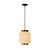 White stylish, retro and cozy cylindrical hanging lamp 19.5 cm Ø E27