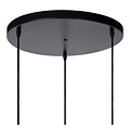 Lampe à suspension forme cylindre 3 têtes design, rétro et cosy 19,5 cm Ø 3xE27 blanc