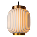 Stylish, retro and cozy 3-headed cylinder shape hanging lamp 19.5 cm Ø 3xE27 white
