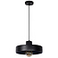 Lampe à suspension ronde moderne et élégante 35 cm Ø E27 noire