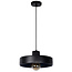 Moderne, stijlvolle rondvormige hanglamp 35 cm Ø E27 zwart