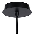 Mysterieuze, unieke bolvormige hanglamp 25 cm Ø E27 zwart