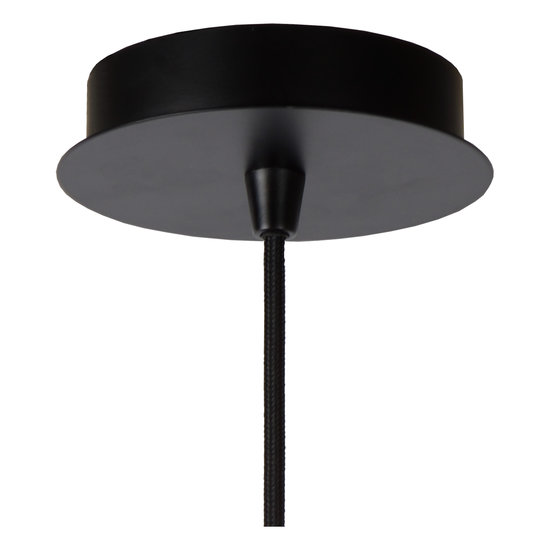 Opvallende, functionele ovaalvormige hanglamp 65 cm Ø E27 zwart
