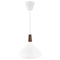 Nori 27 suspension conique en métal blanc, culot E27 (ampoule non incluse), Ø270mm, câble 300cm, IP20