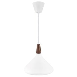 Nori 27 suspension blanche conique métal E27 270mm Ø