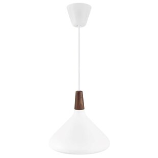 Nori 27 hanglamp wit conisch metaal E27 fitting 270mm Ø