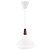 Nordlux Nori 27 pendant lamp white conical metal E27 270mm Ø