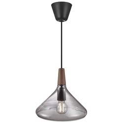 Nori Pendelleuchte Rauchglas Trichterform Ø270mm E27