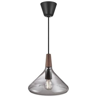 Nori suspension verre fumé forme entonnoir Ø270mm E27