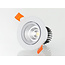 White recessed spot for ceiling 5W orientable 24° or 60°