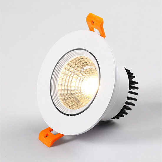 Spot encastrable plafond blanc Rialto 5W orientable et dimmable