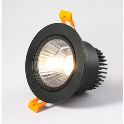 Rialto zwarte inbouwspot voor plafond 5W richtbaar 550 lumen