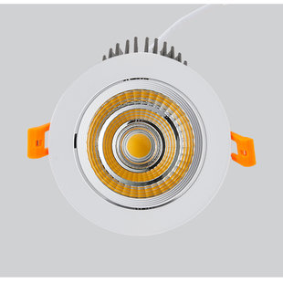 White recessed LED spot 7W 24° or 60° beam with 75mm hole size