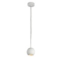 Pendant hanging lamp with small bulb GU10 black
