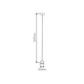 Pendant hanging lamp with small bulb GU10 black
