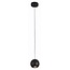 Pendant hanging lamp with small bulb GU10 black