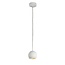 Hanglamp pendelend met kleine bol GU10 wit