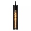 Llamativa lámpara colgante robusta negra de 65 mm de diámetro E27