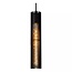 Opvallende zwarte robuuste hanglamp 65 mm diameter E27