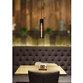 Opvallende zwarte robuuste hanglamp 65 mm diameter E27