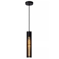 Striking black robust hanging lamp 65 mm diameter E27