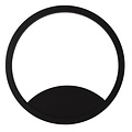 Fantasia Fantasia ORSO ring-shaped wall and ceiling lamp in black, dimmable, with 25W LED and 3000K warm white light