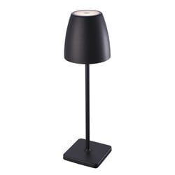 Fantasia INA lampe de table rechargeable, noire, dimmable
