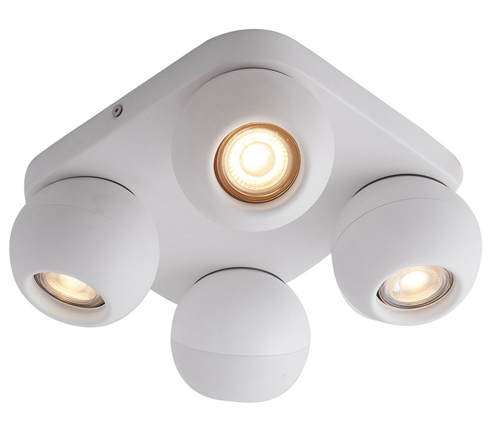 calcium Verzwakken Verandert in 4 spots plafondlamp LED vierkant wit 4x5W | My Planet LED
