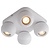 4 spots plafondlamp LED vierkant wit 4x5W