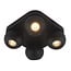 Fantasia Triton square ceiling lamp with 4 GU10 spots, black, 220x220 mm, rotatable and tiltable
