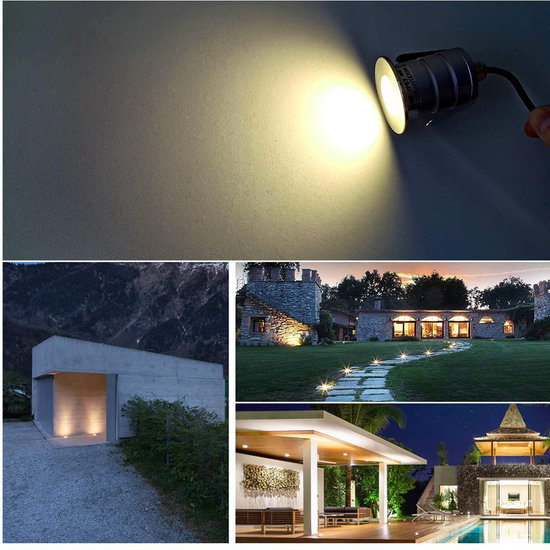 Small recessed spot IP67 diameter 48mm IP67 10 to 30V wide angle 90°