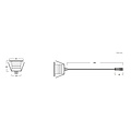 Kleiner Einbaustrahler IP67, Durchmesser 48 mm, IP67 10 bis 30 V, Weitwinkel 90°