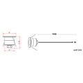 Kleiner Einbaustrahler IP67, Durchmesser 35 mm, IP67 10 bis 30 V, schmaler Winkel 30°
