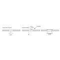 Kleiner Einbaustrahler IP67, Durchmesser 35 mm, IP67 10 bis 30 V, schmaler Winkel 30°
