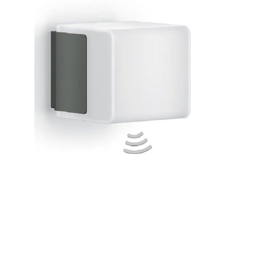Square LED outdoor lamp with motion detector