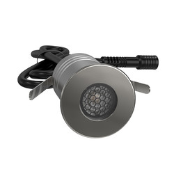 Spot encastrable anti-éblouissement IP67 nid d'abeille 10 à 30V dc 1W