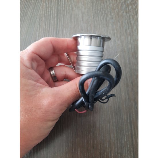 Waterdichte inbouwspot IP67 accentuerend 10 tot 30V dc 3W