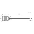 Anti-glare recessed spot IP67 honeycomb 10 to 30V dc 3W