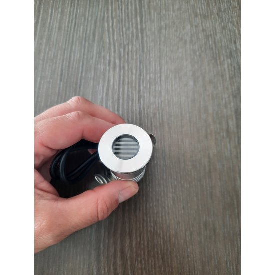 Waterdichte inbouwspot IP67 asymmetrisch 10 tot 30V dc 1W