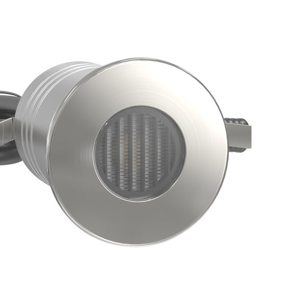 Waterdichte inbouwspot IP67 asymmetrisch 10 tot 30V dc 1W