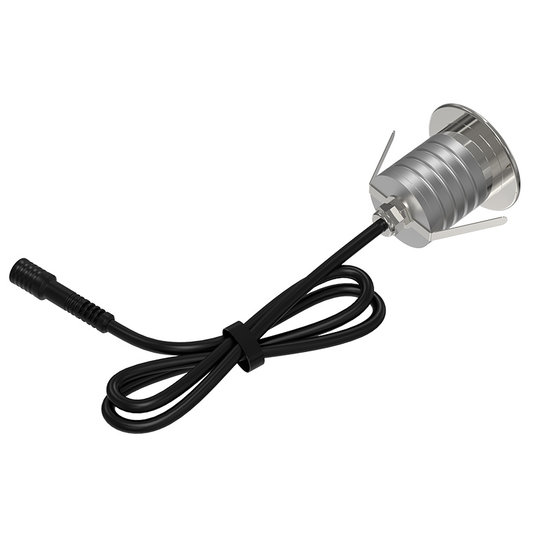 Waterdichte inbouwspot IP67 asymmetrisch 10 tot 30V dc 3W