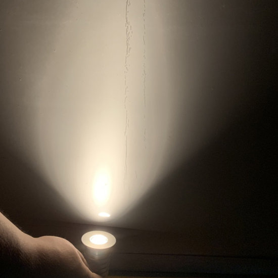 Waterproof recessed spotlight IP67 asymmetrical 10 to 30V dc 3W