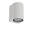 Slank, modern rechthoekige wandlamp buiten zonder spot IP44 wit