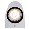 Slim, modern rectangular outdoor wall lamp 2xGU10 IP44 white